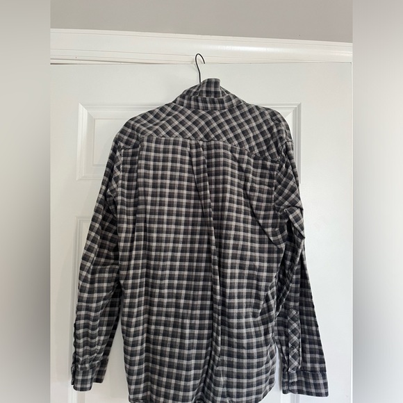 Men's Eddie Bauer Flannel Classic Fit Gray Size Large - Picture 3 of 3